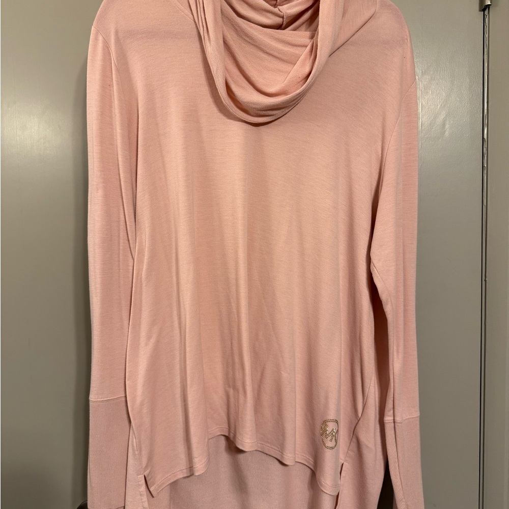 MICHAEL Michael Kors Soft Pink Cowl Neck Top